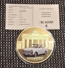 Sammlermünze Medaille Trabant