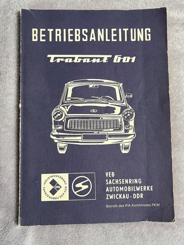 Trabant 601 betriebsanleitung - trabant,