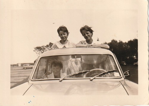 Vintage foto junge - junge, frauen