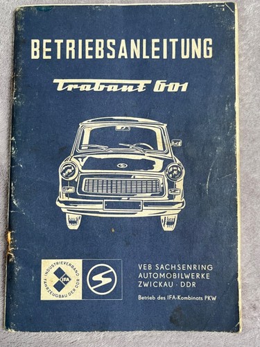 Trabant 601 betriebsanleitung - 601,