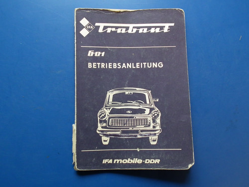 Reparaturhandbuch trabant 601 - trabant,