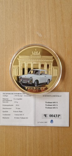 Riesen medaillie trabant 601 - "trabant,