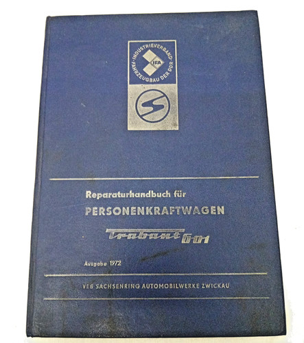 Reparaturhandbuch trabant 601 - trabant,