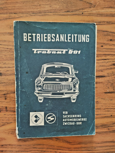 Betriebsanleitung trabant - betriebsanleitung,