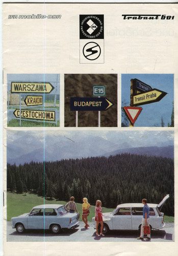 Trabant 601 werbeprospekt - trabant,